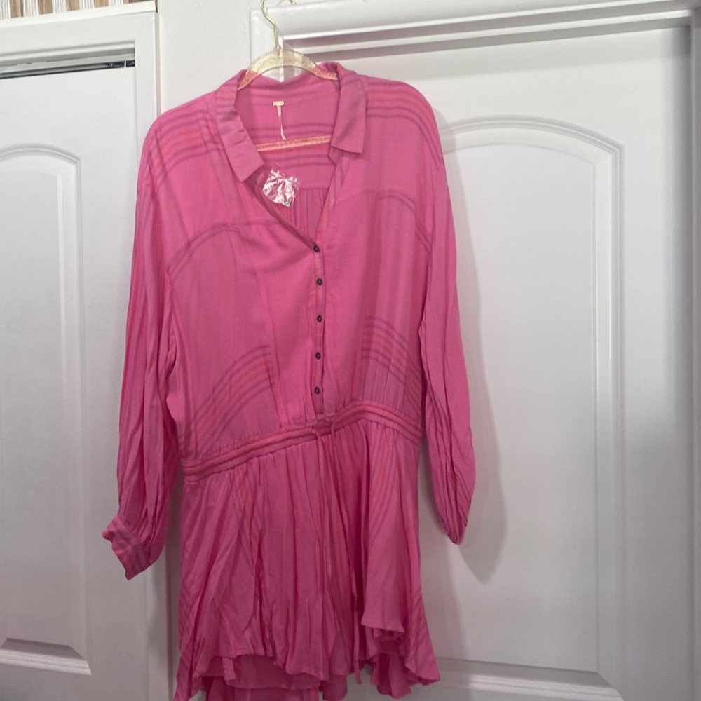 Women’s Pink Free people dress. Size Medium NWOT